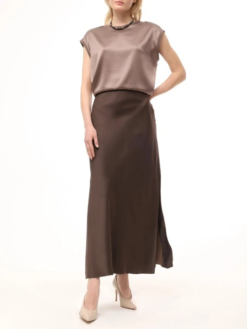 Топ шелковый BRUNELLO CUCINELLI