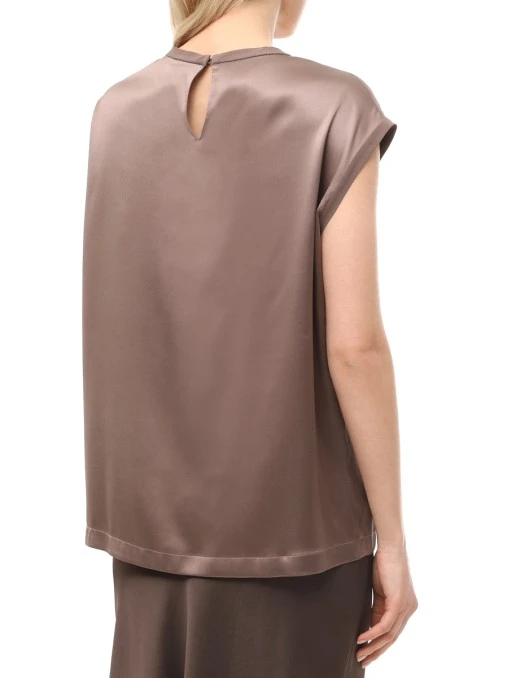 Топ шелковый BRUNELLO CUCINELLI