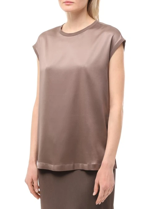 Топ шелковый BRUNELLO CUCINELLI