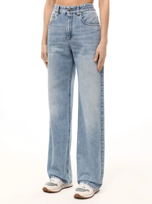 Джинсы хлопковые BRUNELLO CUCINELLI