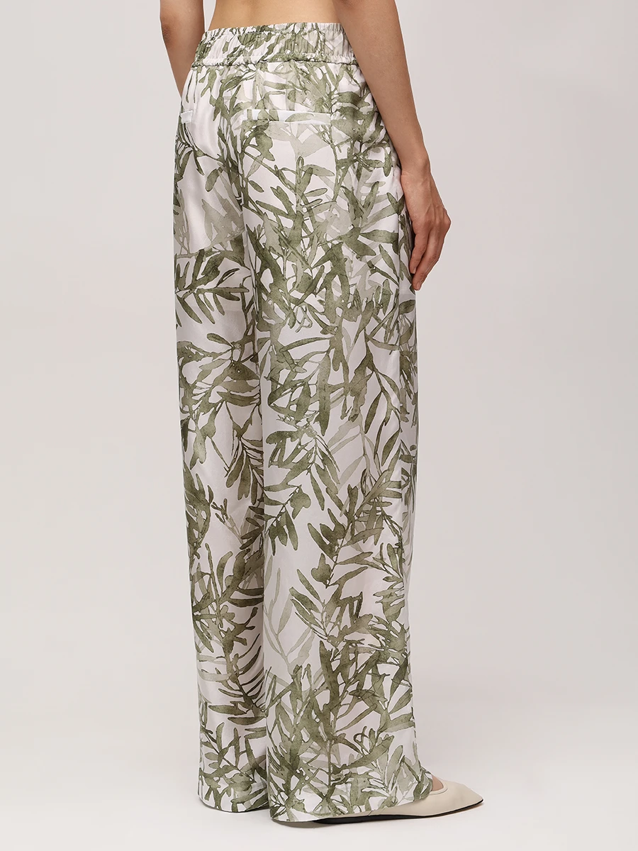 Брюки шелковые