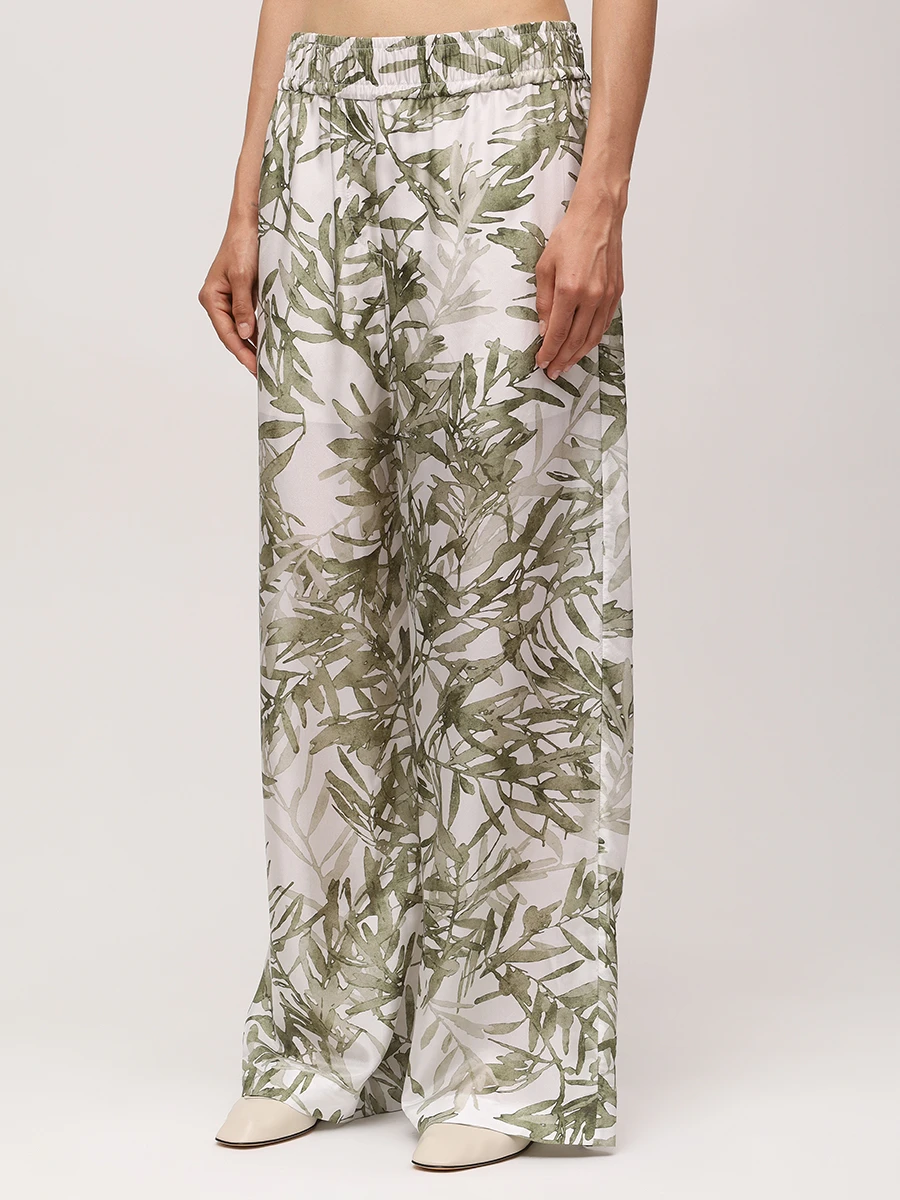 Брюки шелковые