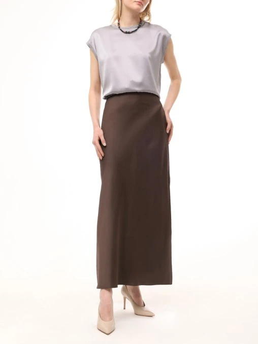 Топ шелковый BRUNELLO CUCINELLI