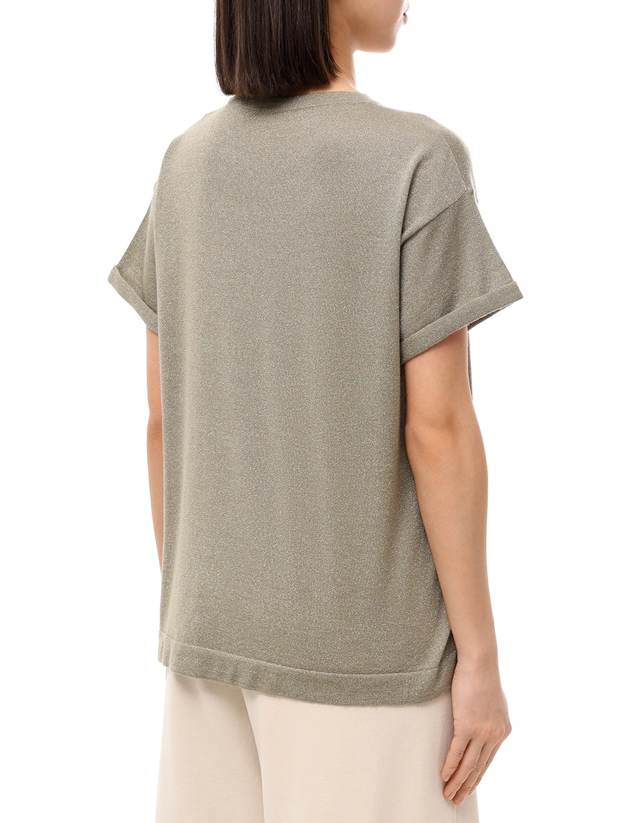 Футболка из кашемира и шелка