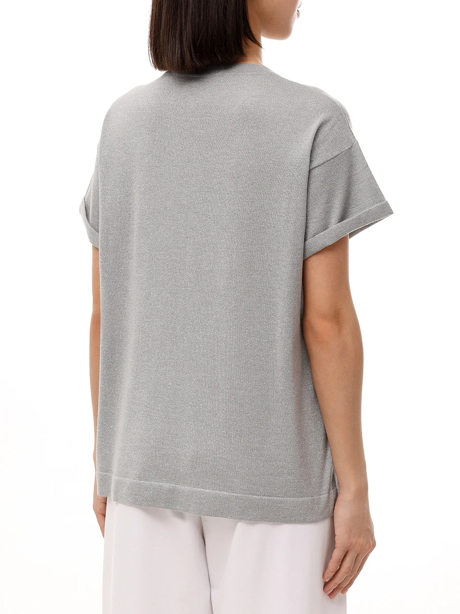 Футболка из кашемира и шелка