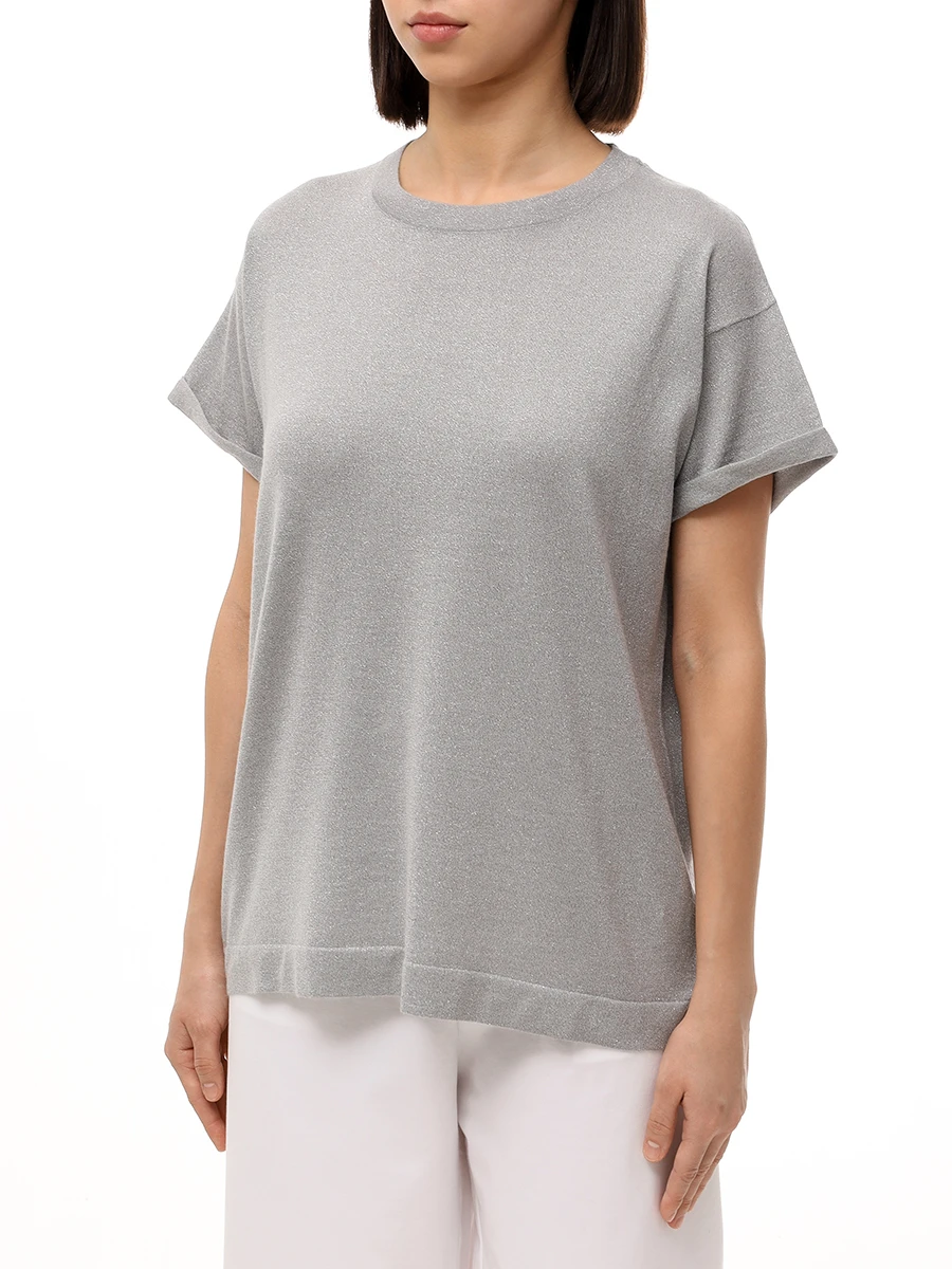 Футболка из кашемира и шелка