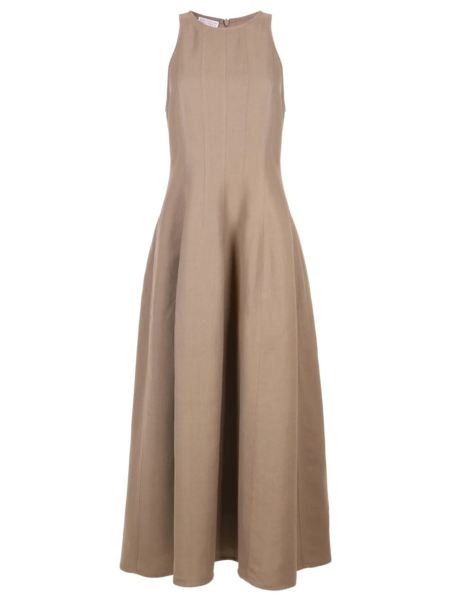 Платье из вискозы и льна