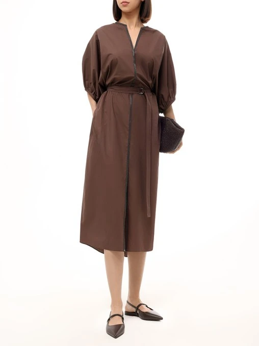 Платье хлопковое BRUNELLO CUCINELLI