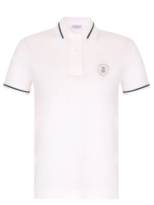 Поло хлопковое BRUNELLO CUCINELLI