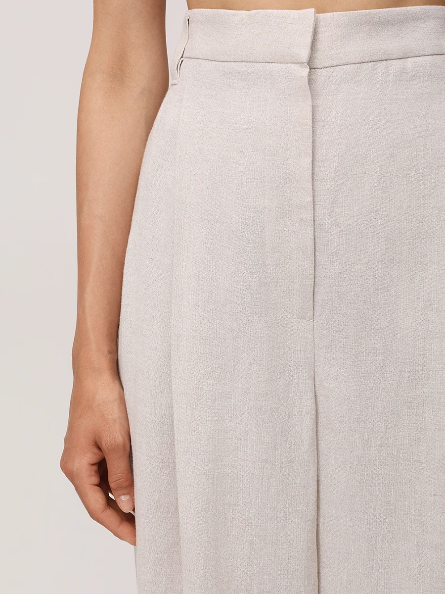 Брюки льняные