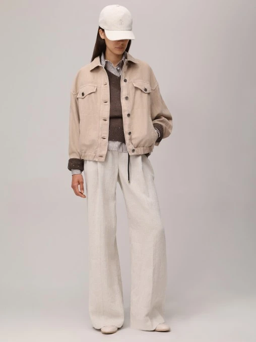 Брюки льняные BRUNELLO CUCINELLI