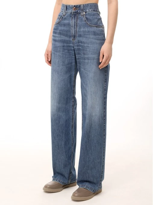 Джинсы хлопковые BRUNELLO CUCINELLI