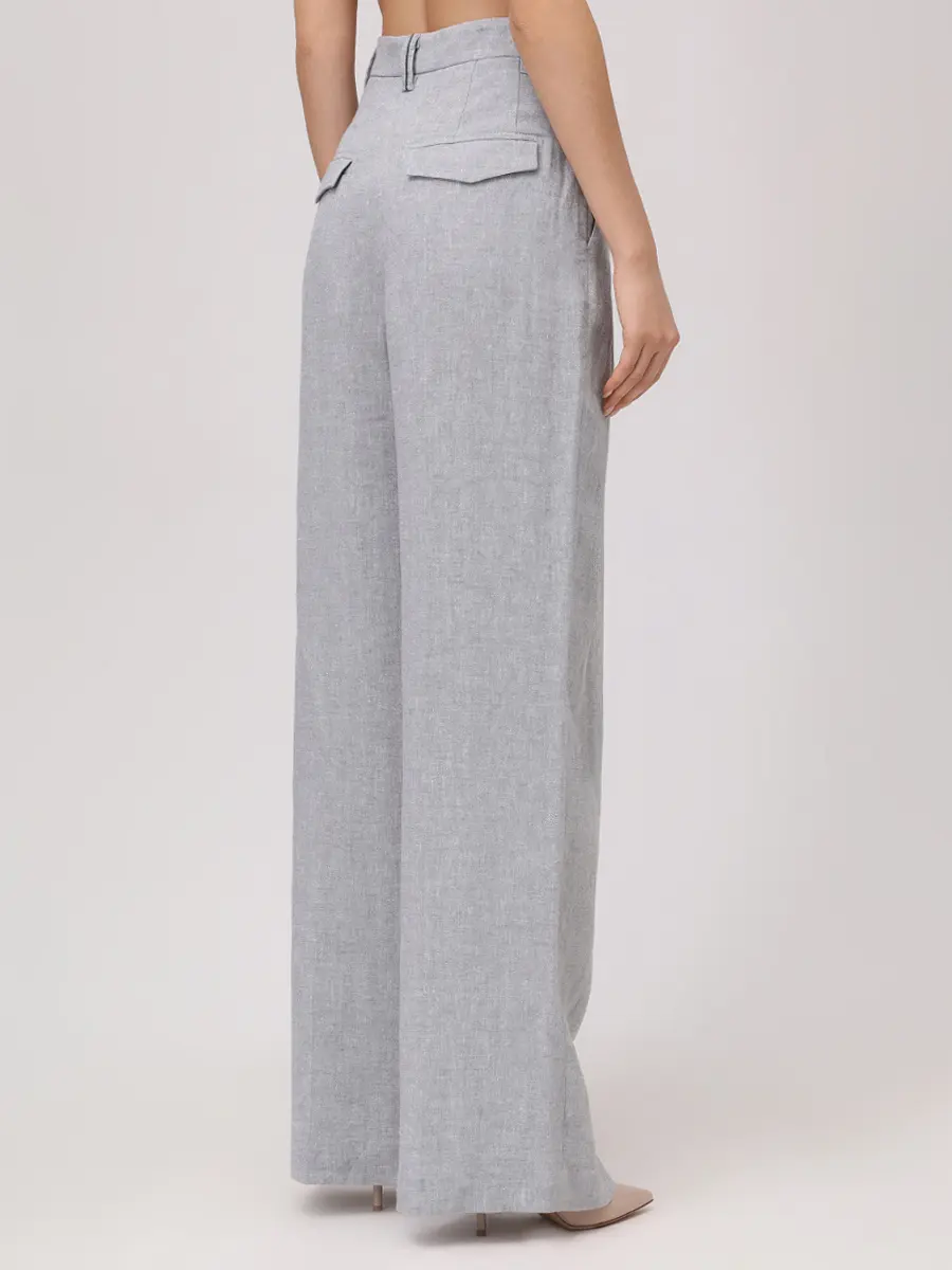 Брюки льняные