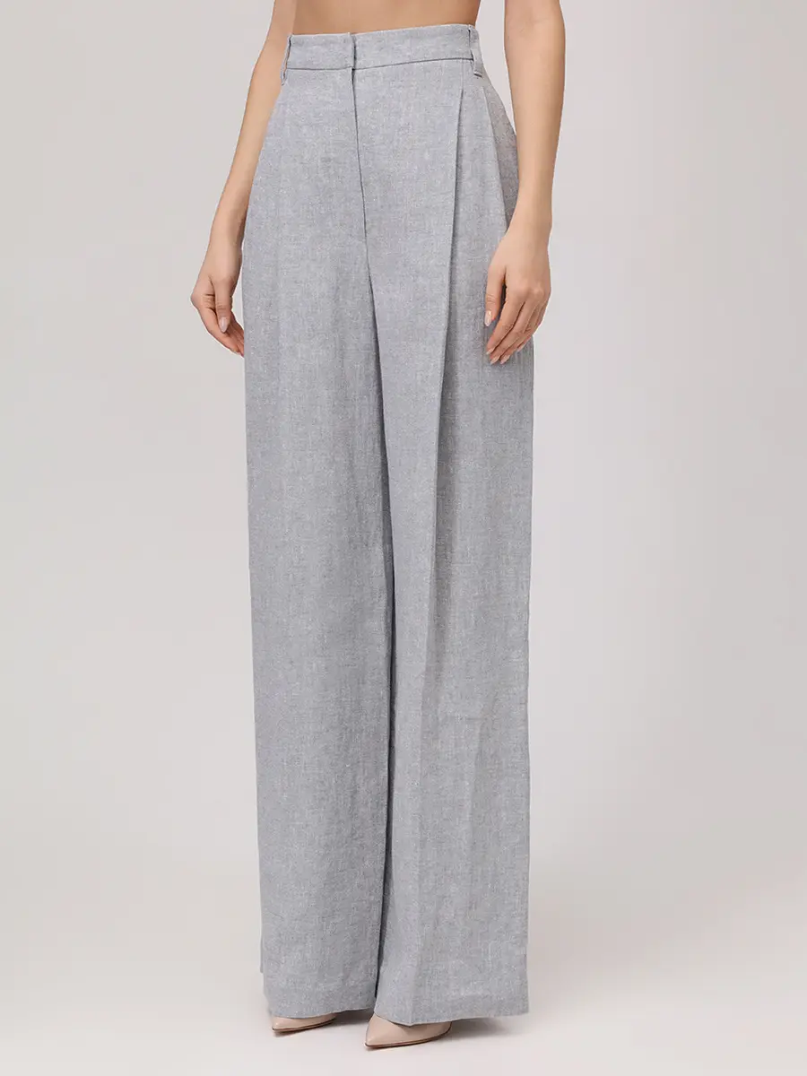 Брюки льняные