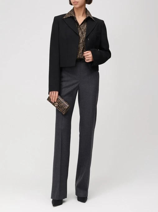 Брюки шерстяные FENDI