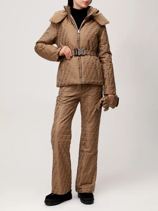 Брюки с принтом FENDI