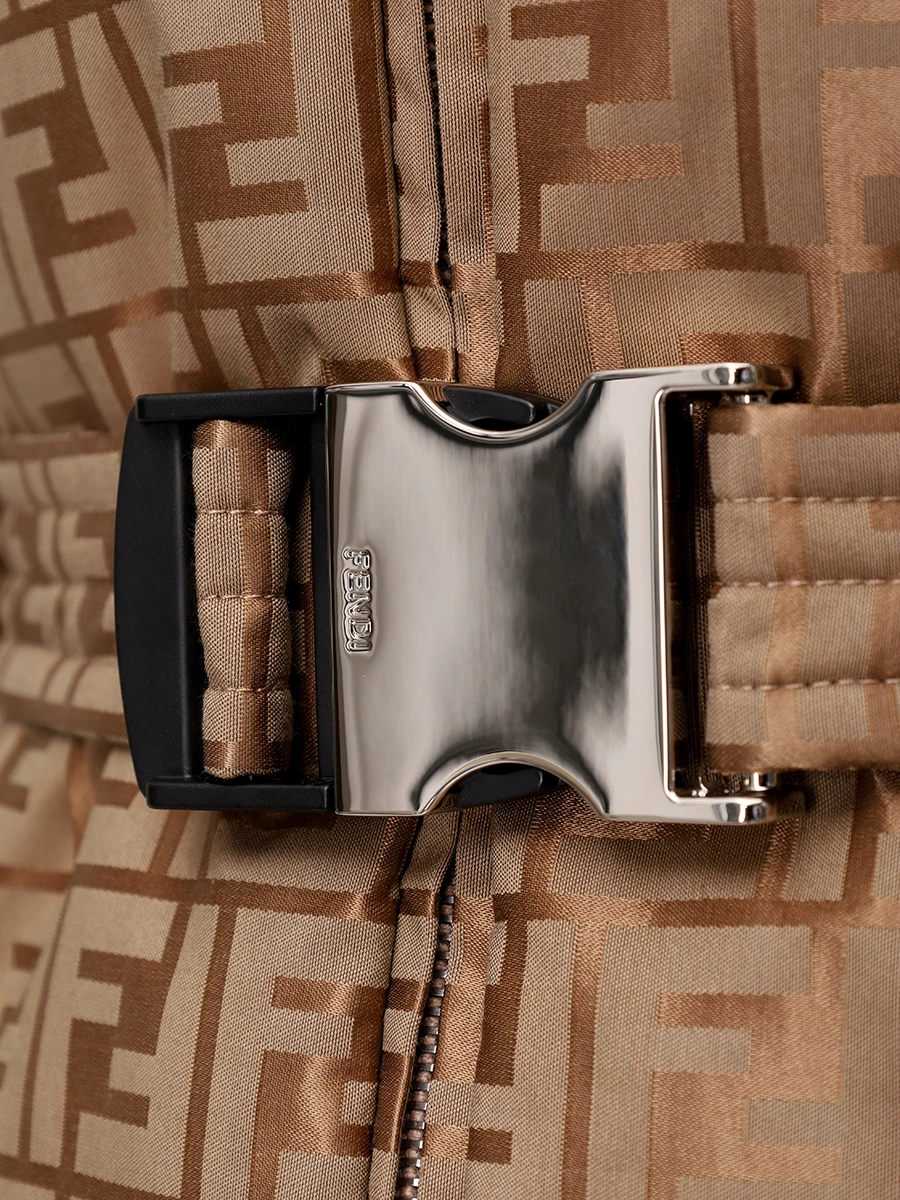 Пуховик с принтом