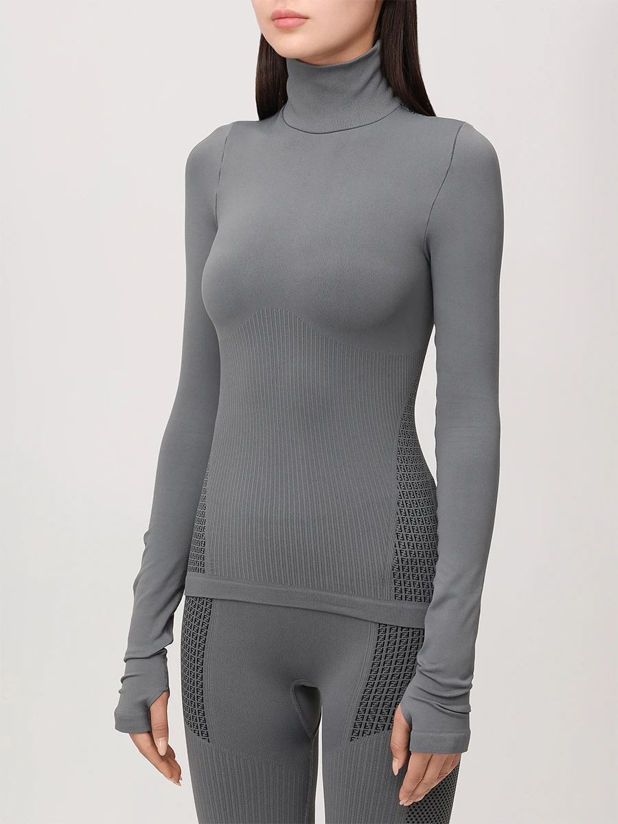 Лонгслив однотонный