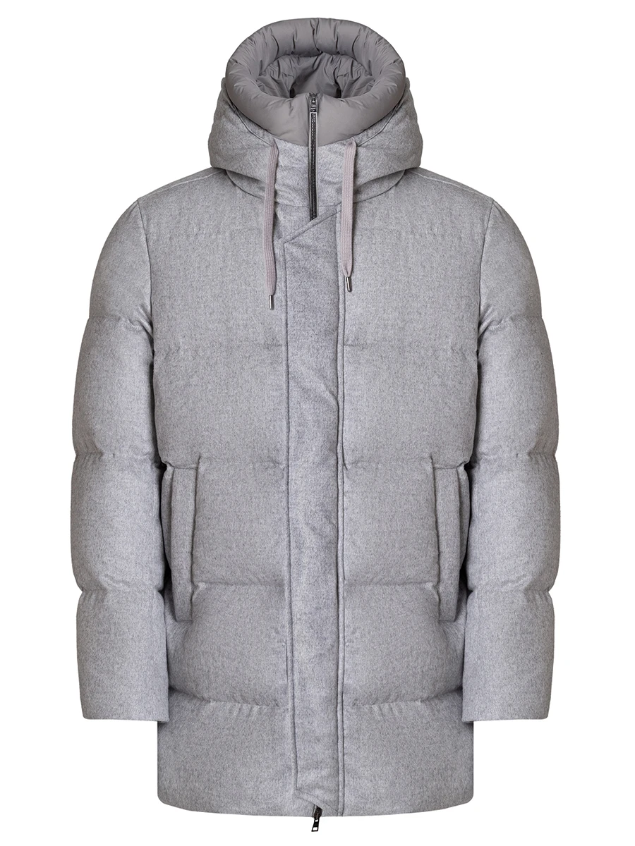 Пуховик из шелка и кашемира