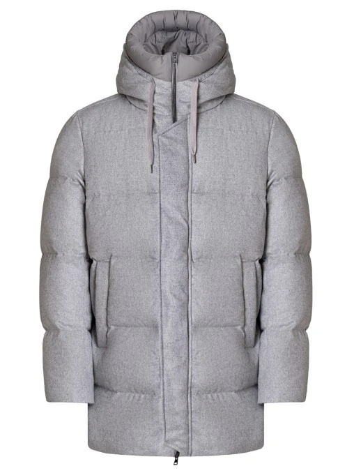 Пуховик из шелка и кашемира HERNO