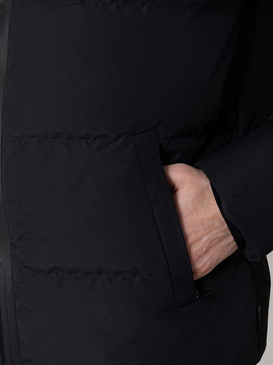 Пуховик из шелка и кашемира