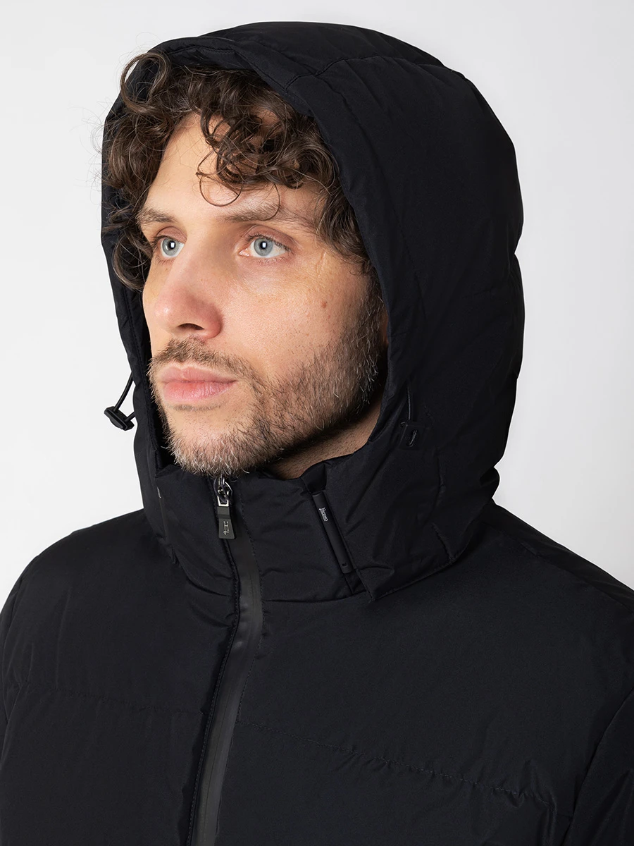 Пуховик из шелка и кашемира