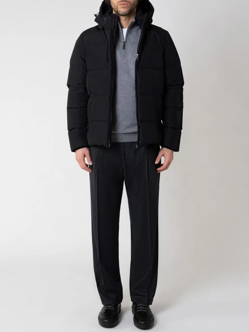 Пуховик из шелка и кашемира HERNO