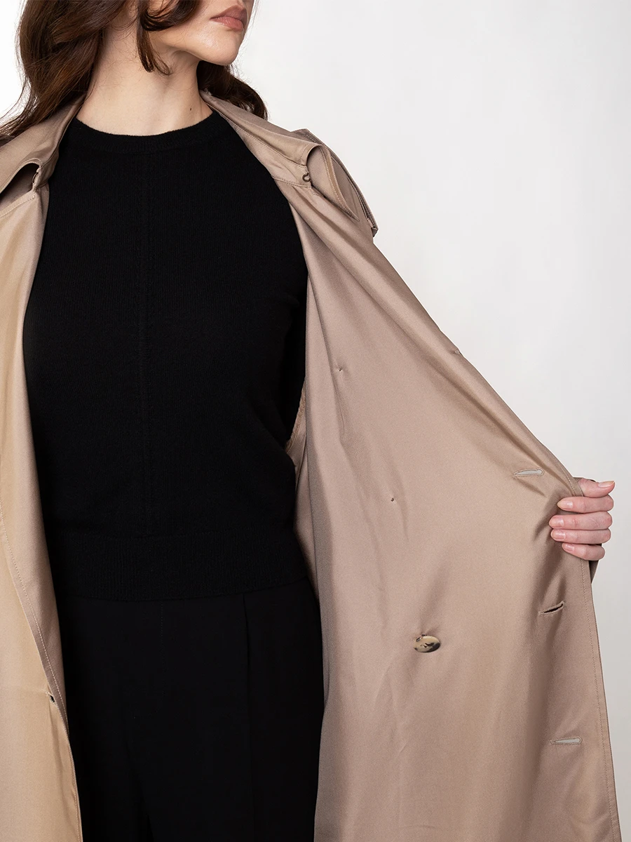 Тренч шелковый