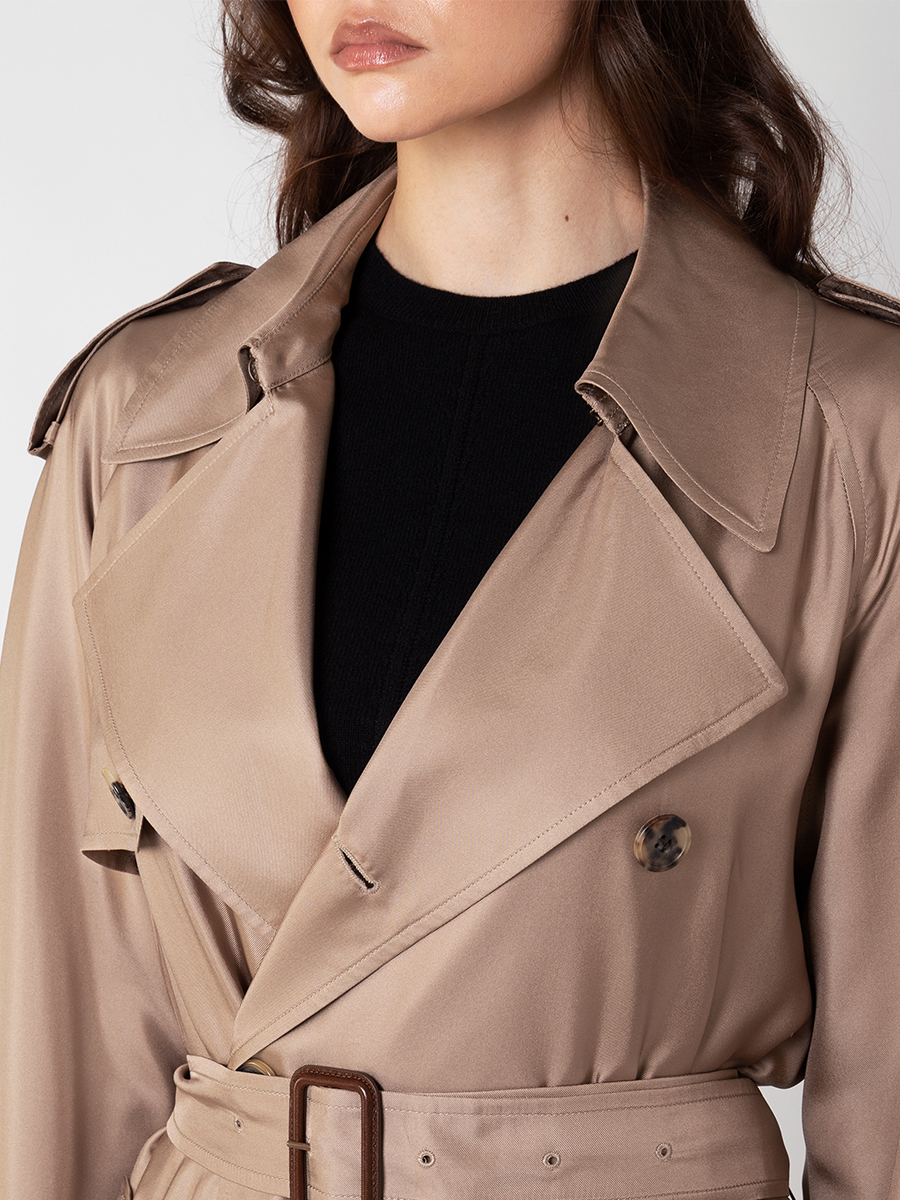 Тренч шелковый