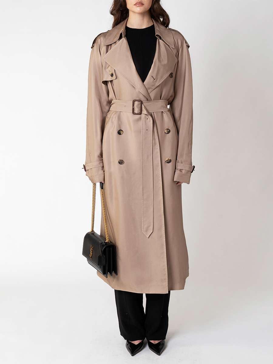 Тренч шелковый