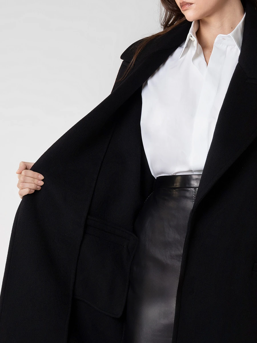 Пальто из кашемира и шерсти