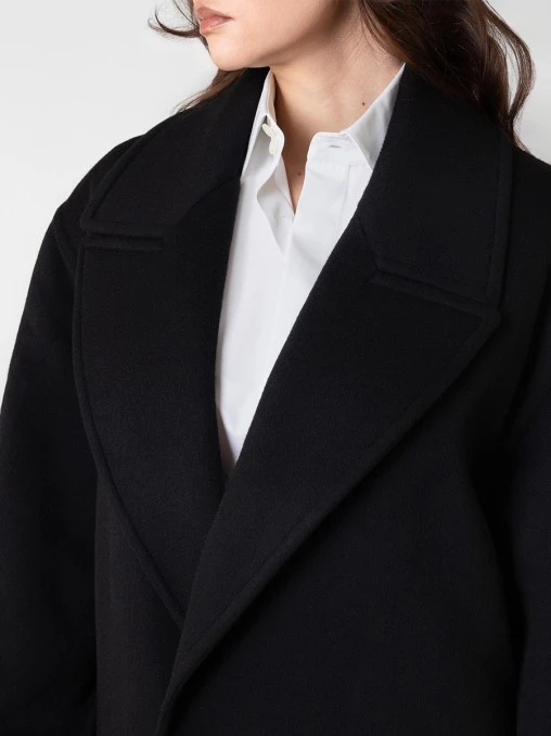 Пальто из кашемира и шерсти SAINT LAURENT