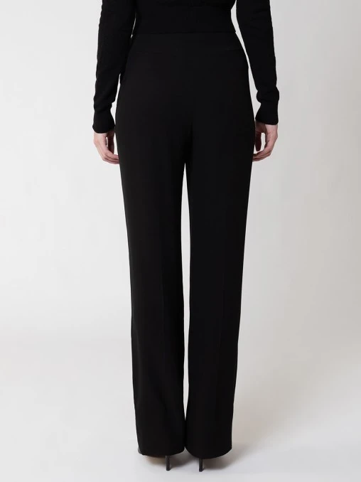 Брюки шелковые SAINT LAURENT