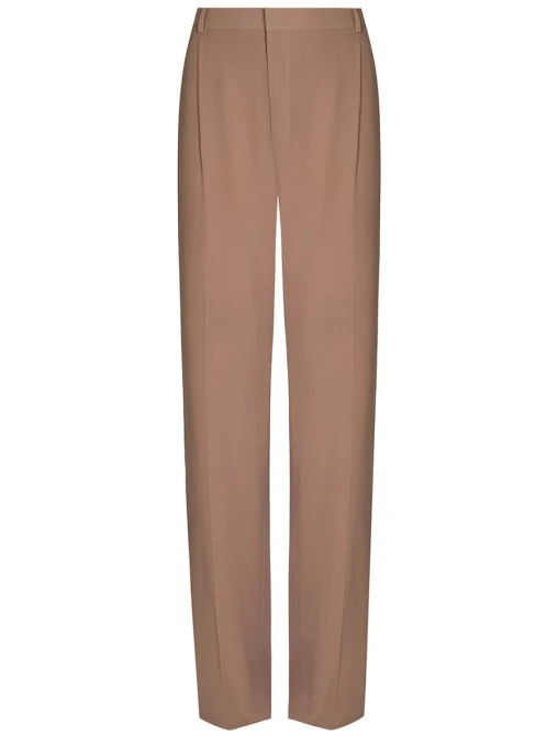 Брюки шелковые SAINT LAURENT