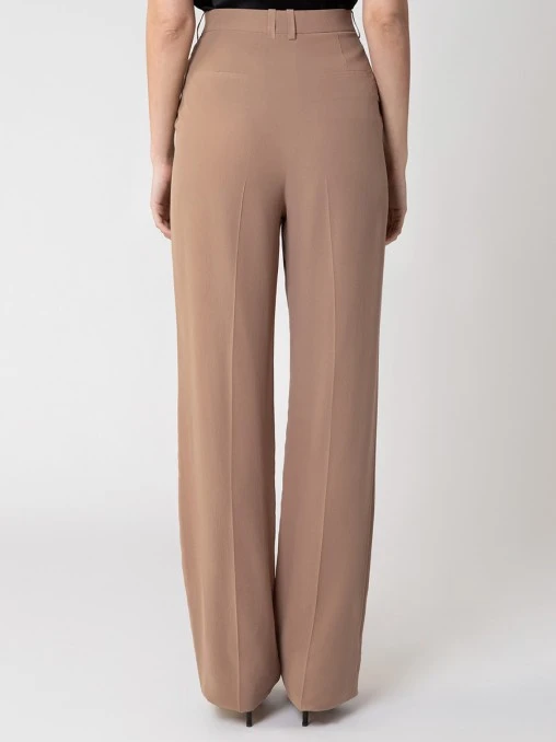 Брюки шелковые SAINT LAURENT