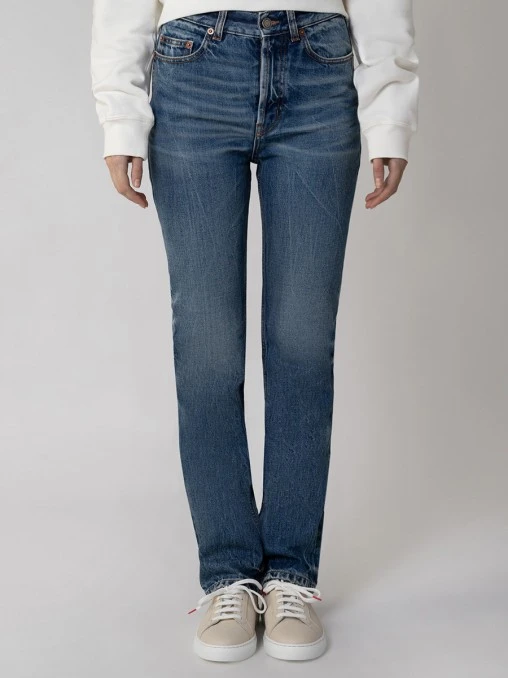 Джинсы хлопковые SAINT LAURENT