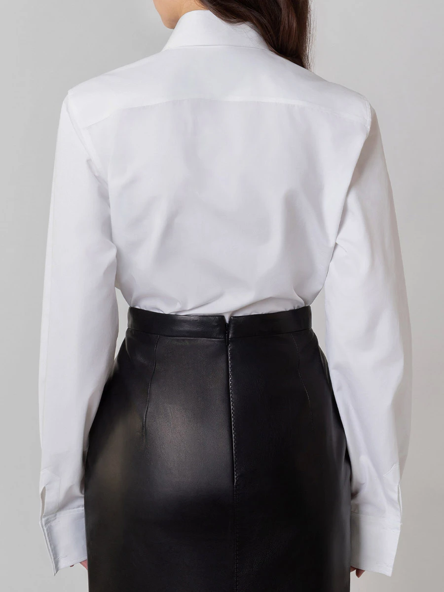 Юбка кожаная