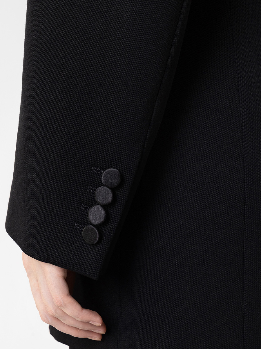 Пиджак-смокинг шерстяной