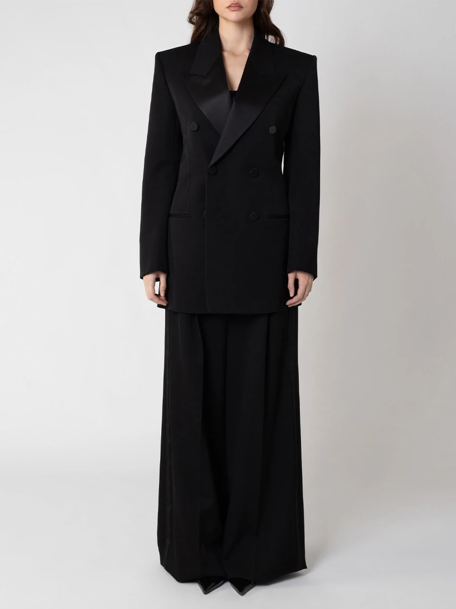 Пиджак-смокинг шерстяной