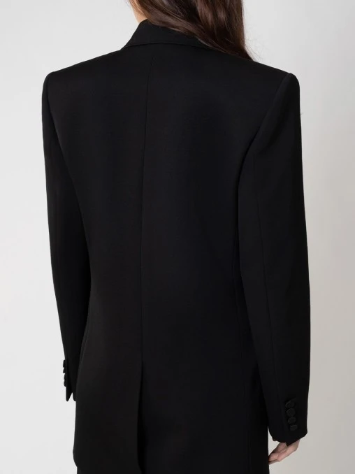 Пиджак-смокинг шерстяной SAINT LAURENT