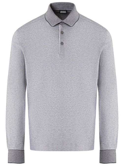 Поло хлопковое ZEGNA