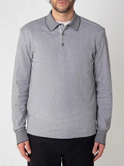 Поло хлопковое ZEGNA