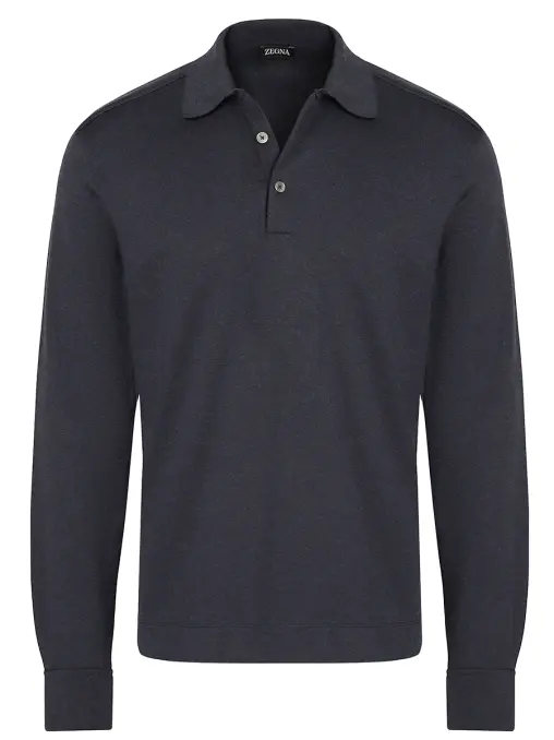Поло хлопковое ZEGNA