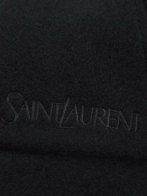 Бейсболка кашемировая SAINT LAURENT