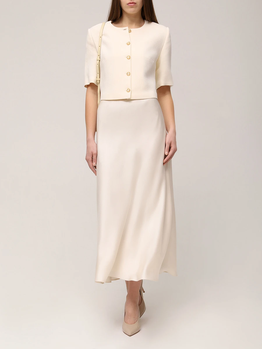 Юбка однотонная