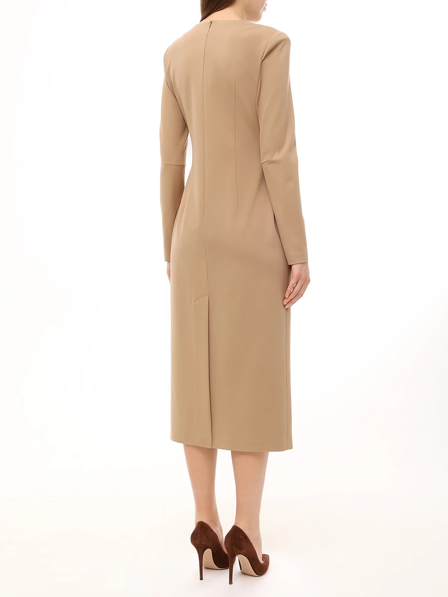 Платье-футляр из вискозы