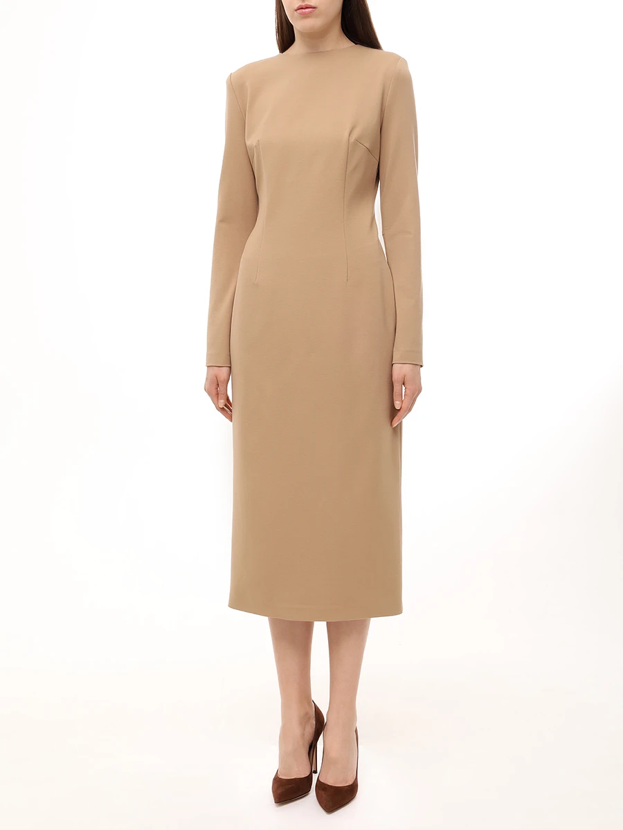 Платье-футляр из вискозы