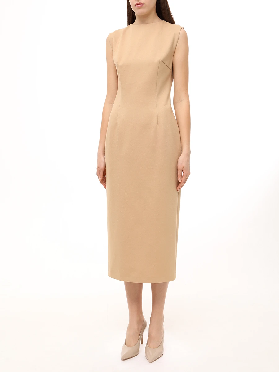 Платье-футляр из вискозы