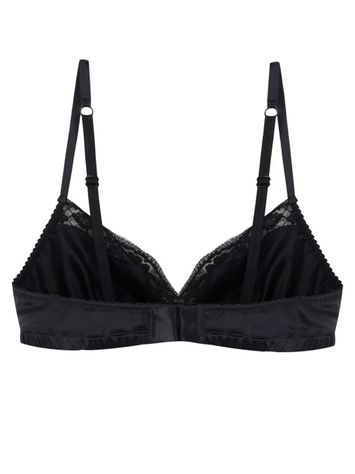 Бюстгальтер шелковый с кружевом DOLCE & GABBANA