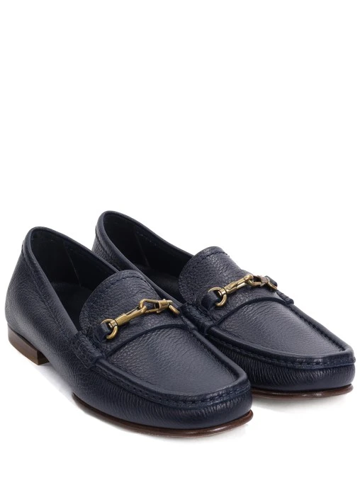 Мокасины кожаные SAINT LAURENT